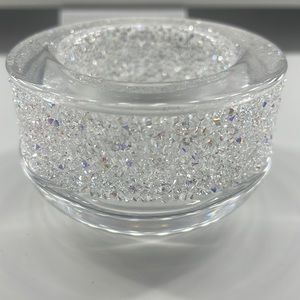 Swarovski Crystal Shimmer Tea Light/Candle Holder.
(Purple shimmer)